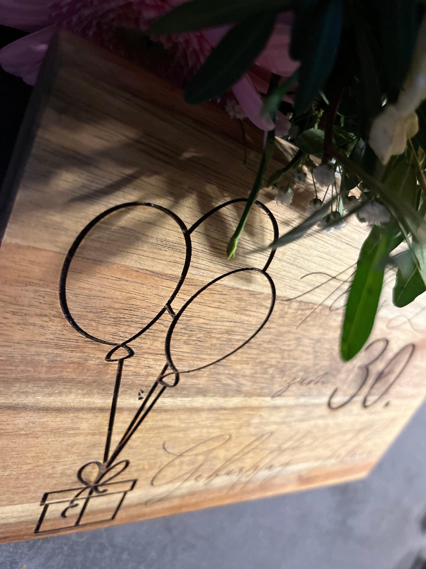 Personalisiertes Geburtstagsbrettchen - Frühstücksbrettchen