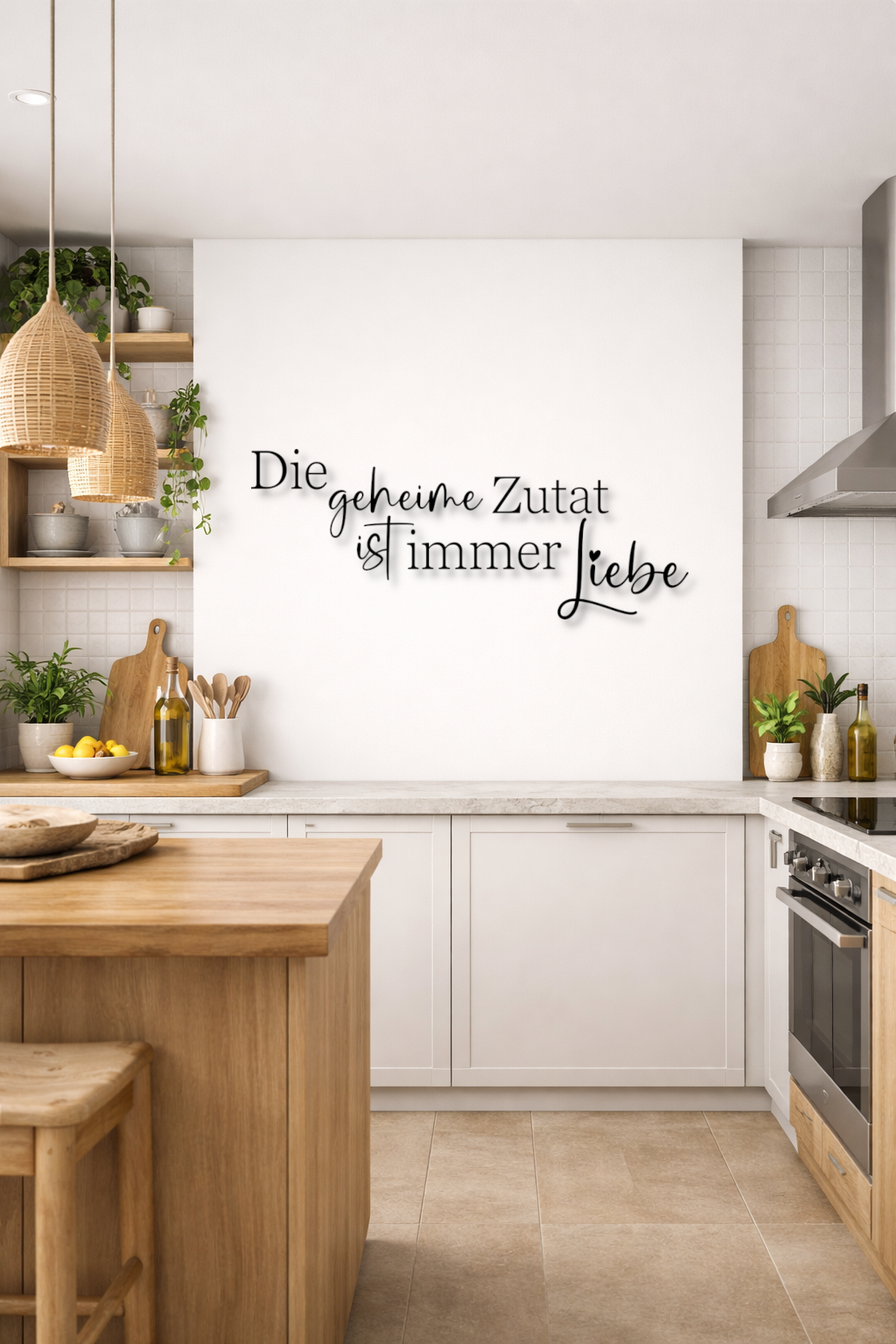 Die geheime Zutat ist immer Liebe  - Holzschriftzug