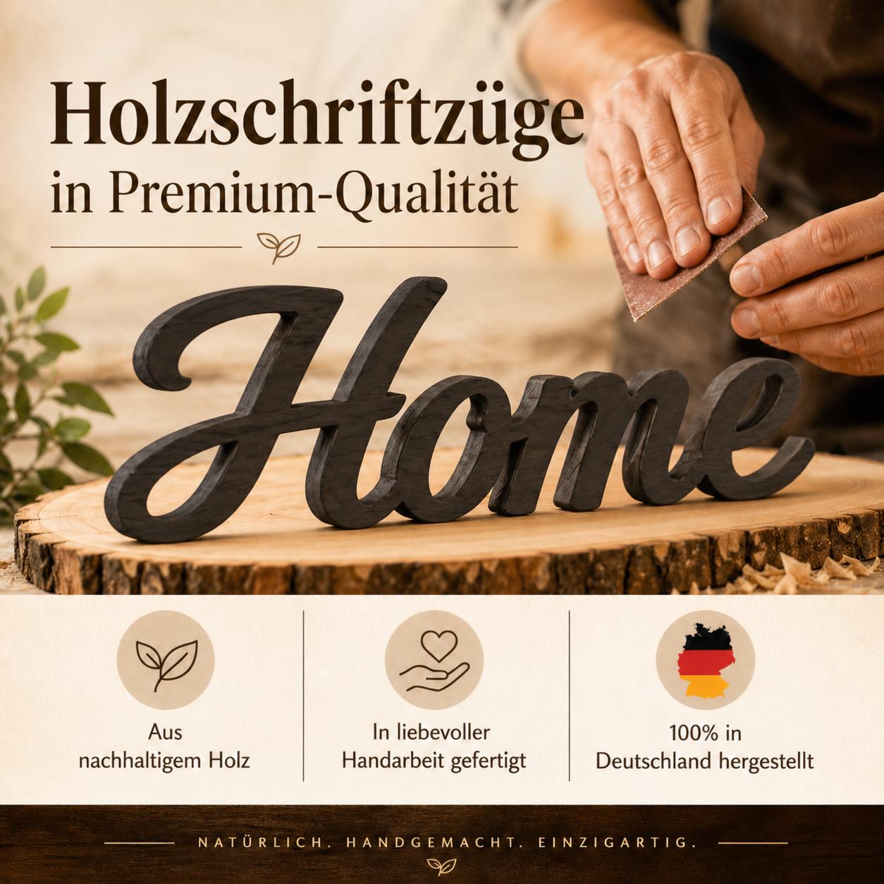 Die geheime Zutat ist immer Liebe  - Holzschriftzug