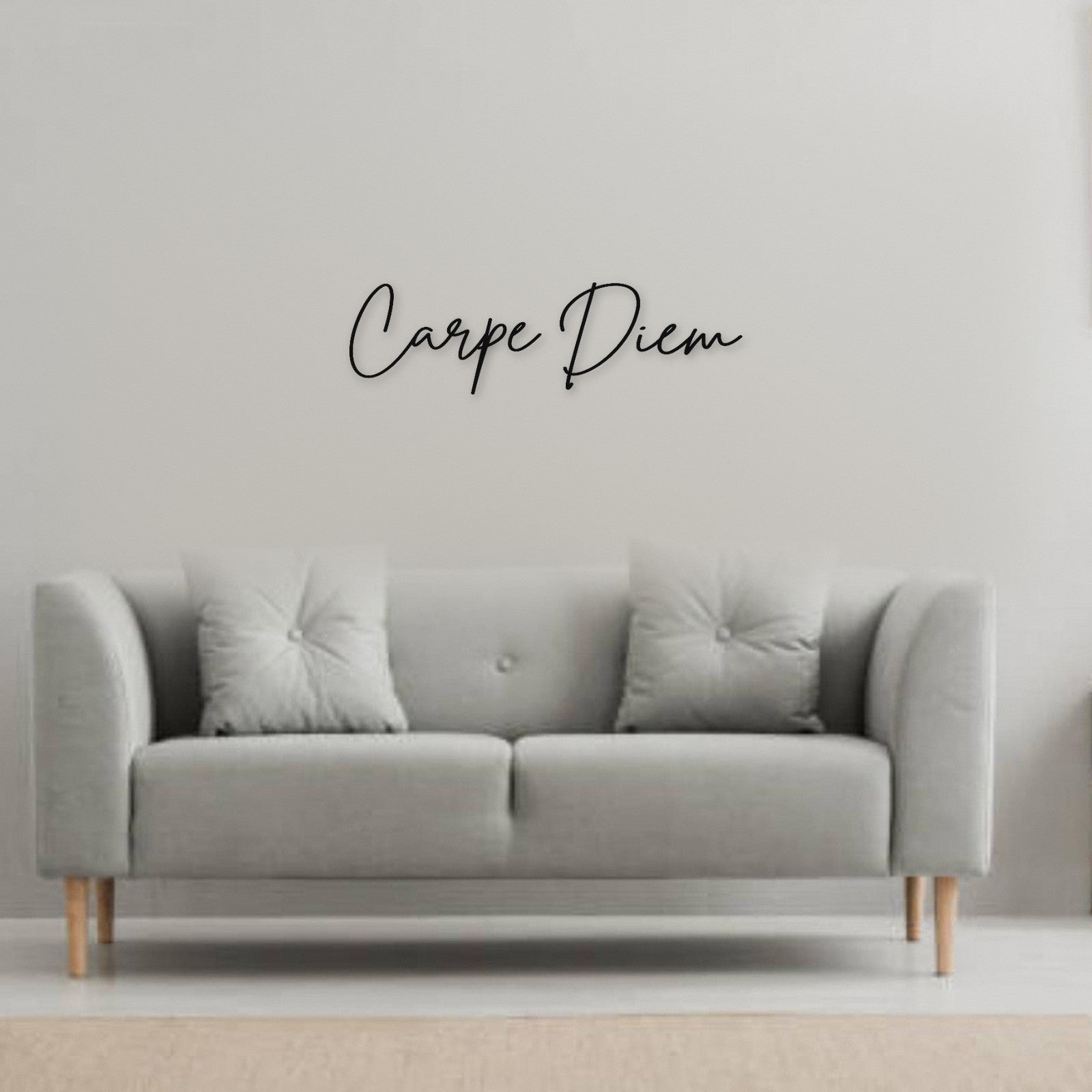 Holzschriftzug Carpe Diem aus Holz von Freude aus Holz