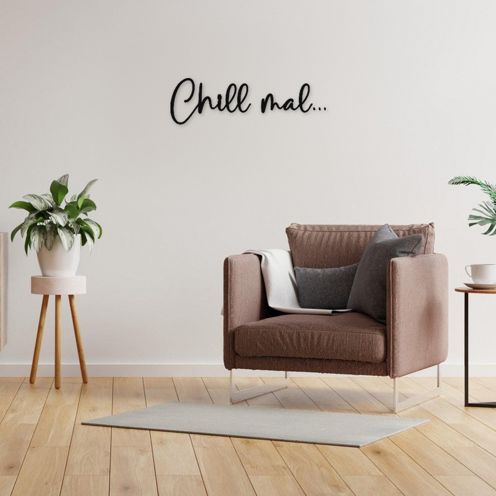 Holzschriftzug Chill mal... aus Holz von Freude aus Holz