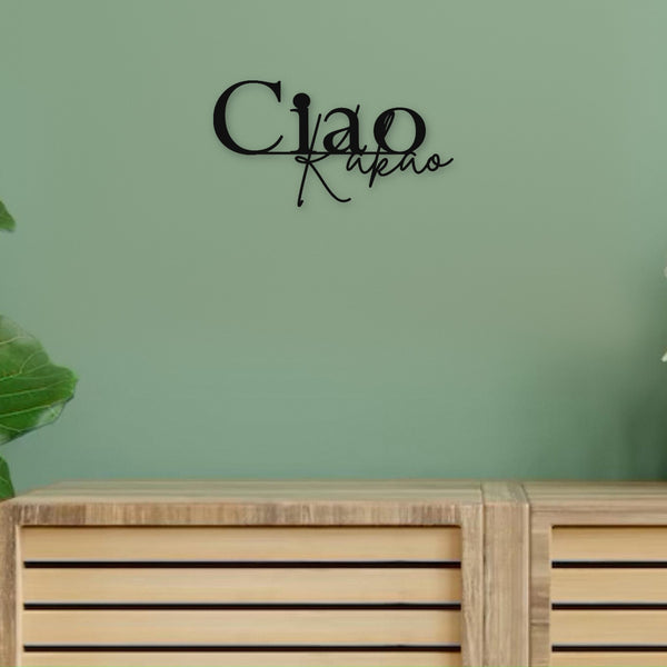 Holzschriftzug Ciao Kakao aus Holz von Freude aus Holz