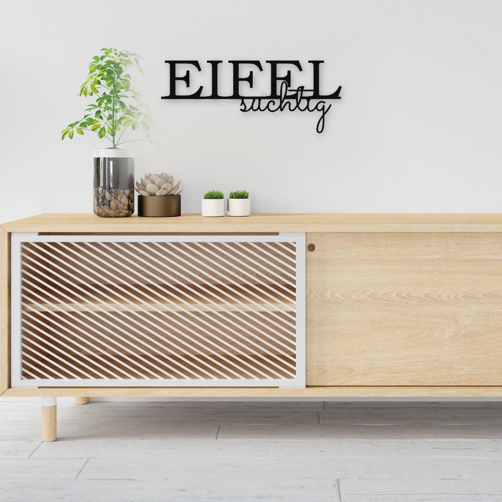 Holzschriftzug Eifelsüchtig aus Holz von Freude aus Holz