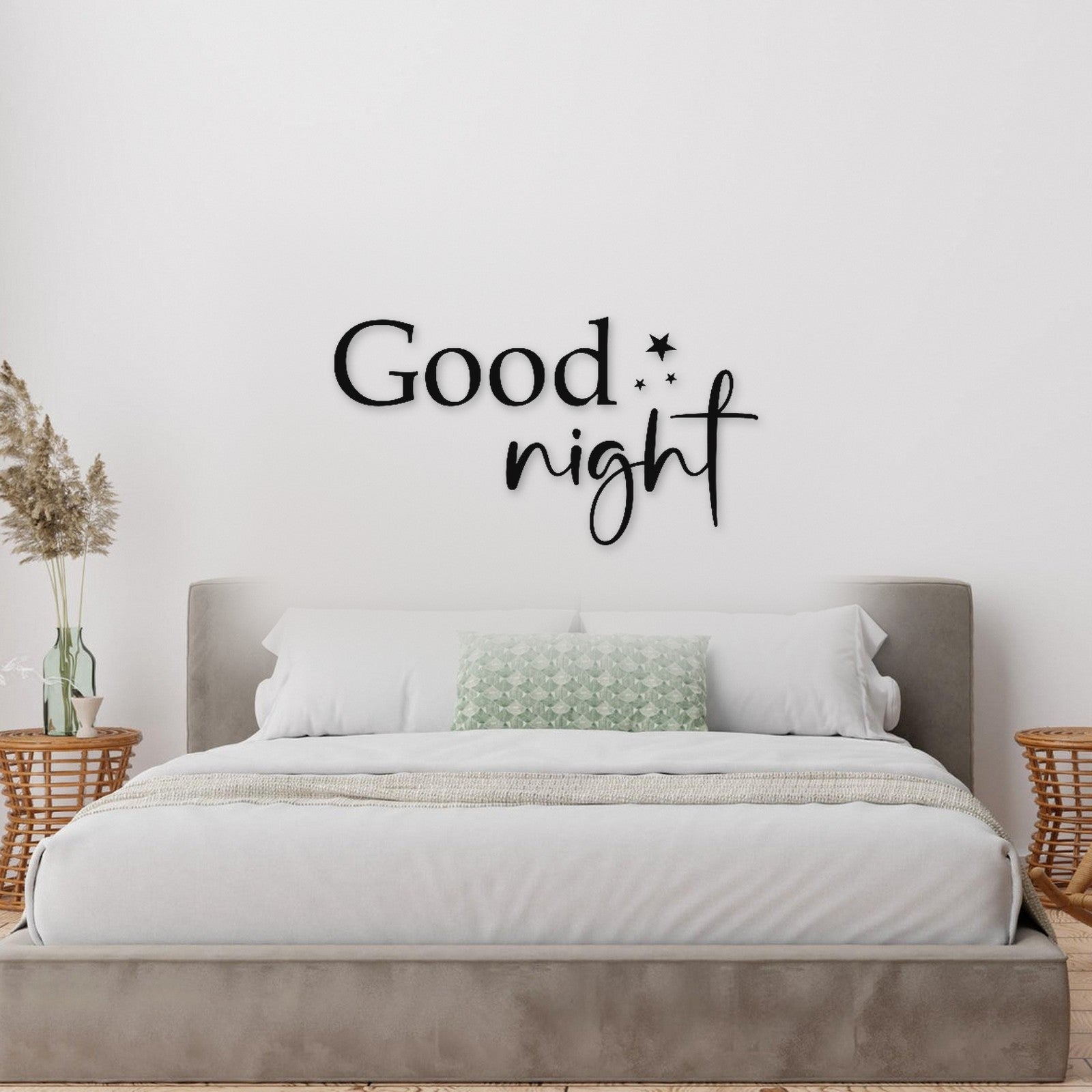 Holzschriftzug Good night aus Holz von Freude aus Holz