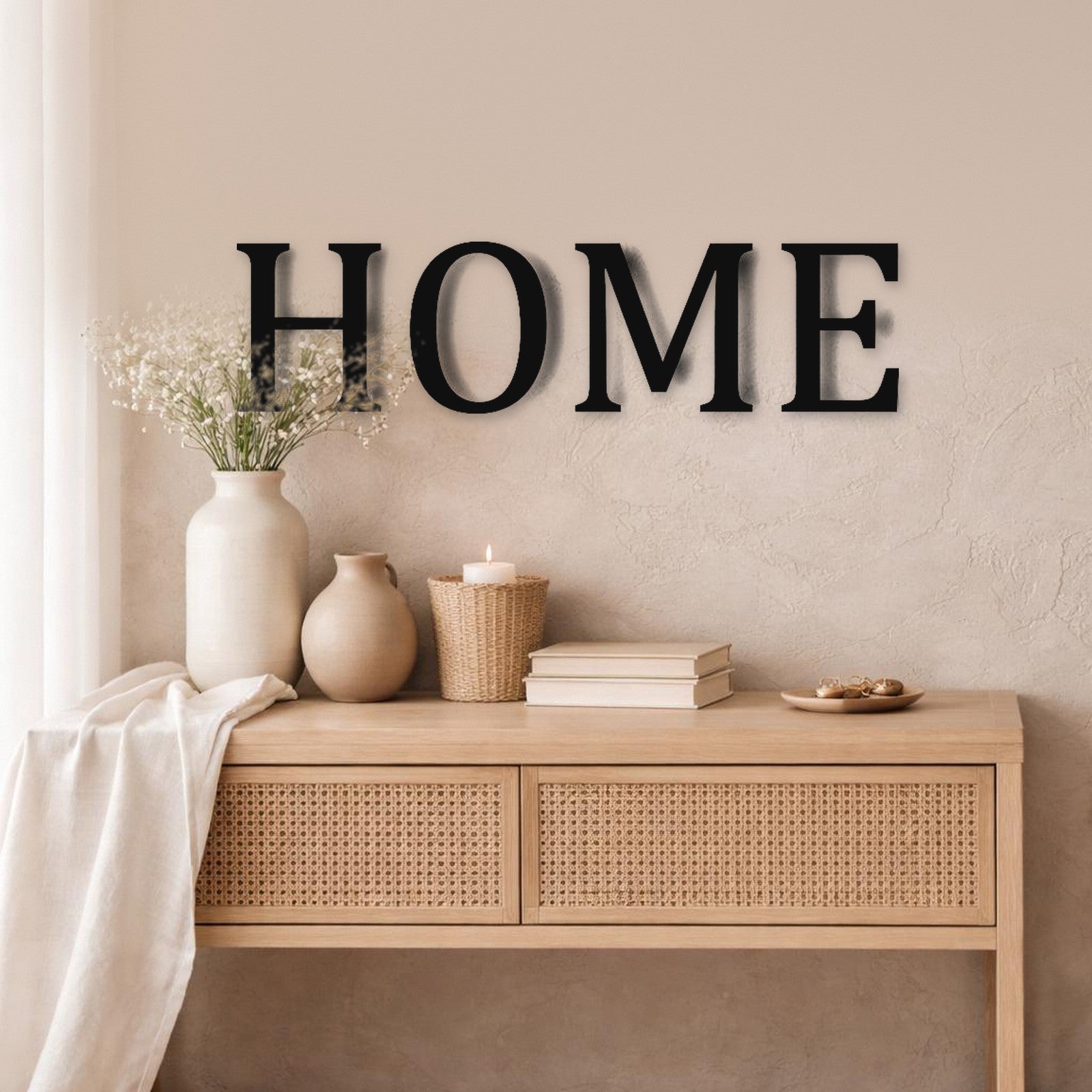 Holzschriftzug HOME mehrteilig aus Holz von Freude aus Holz