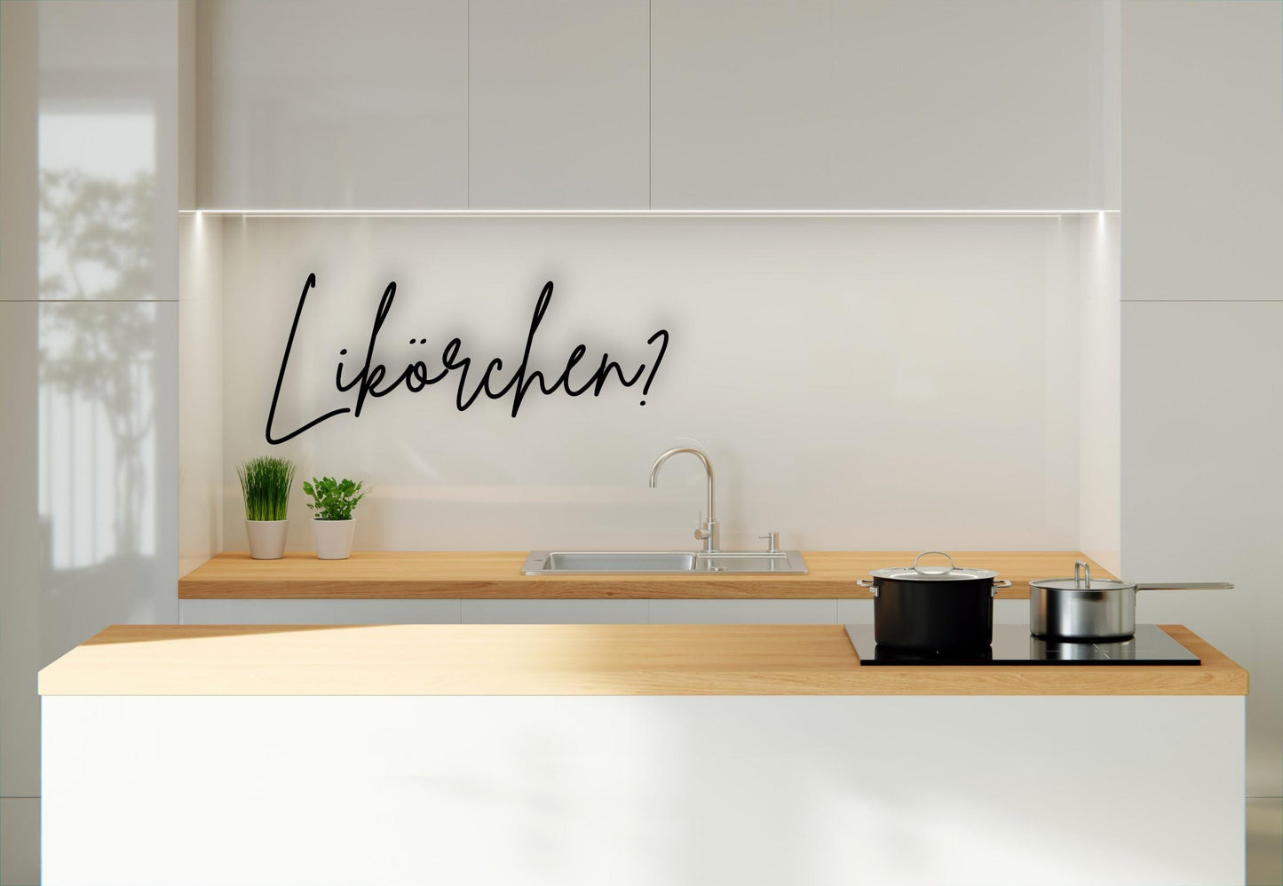 Likörchen - Holzschriftzug