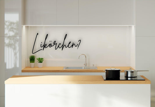 Likörchen - Holzschriftzug