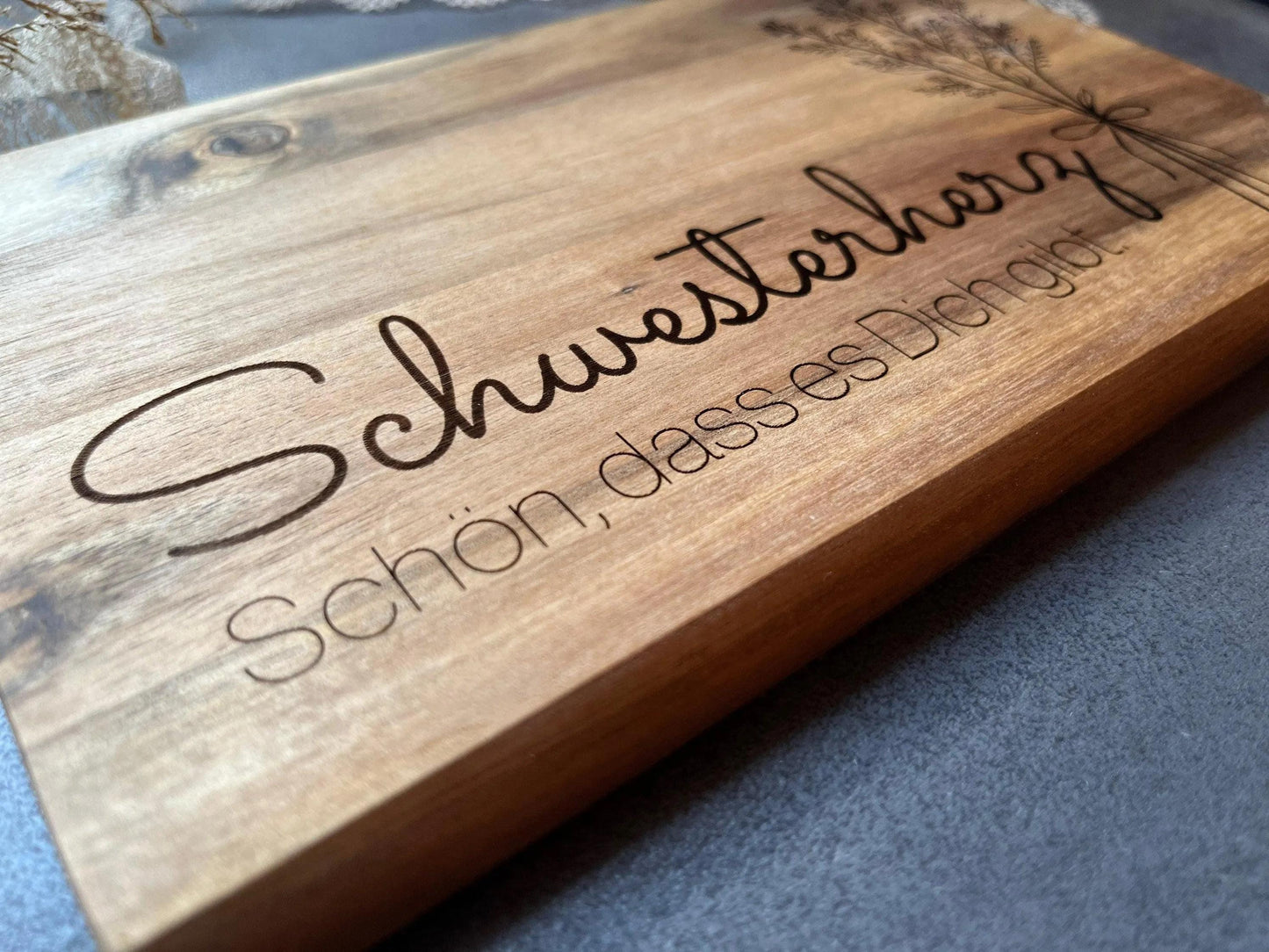 Schwesterherz - Frühstücksbrettchen