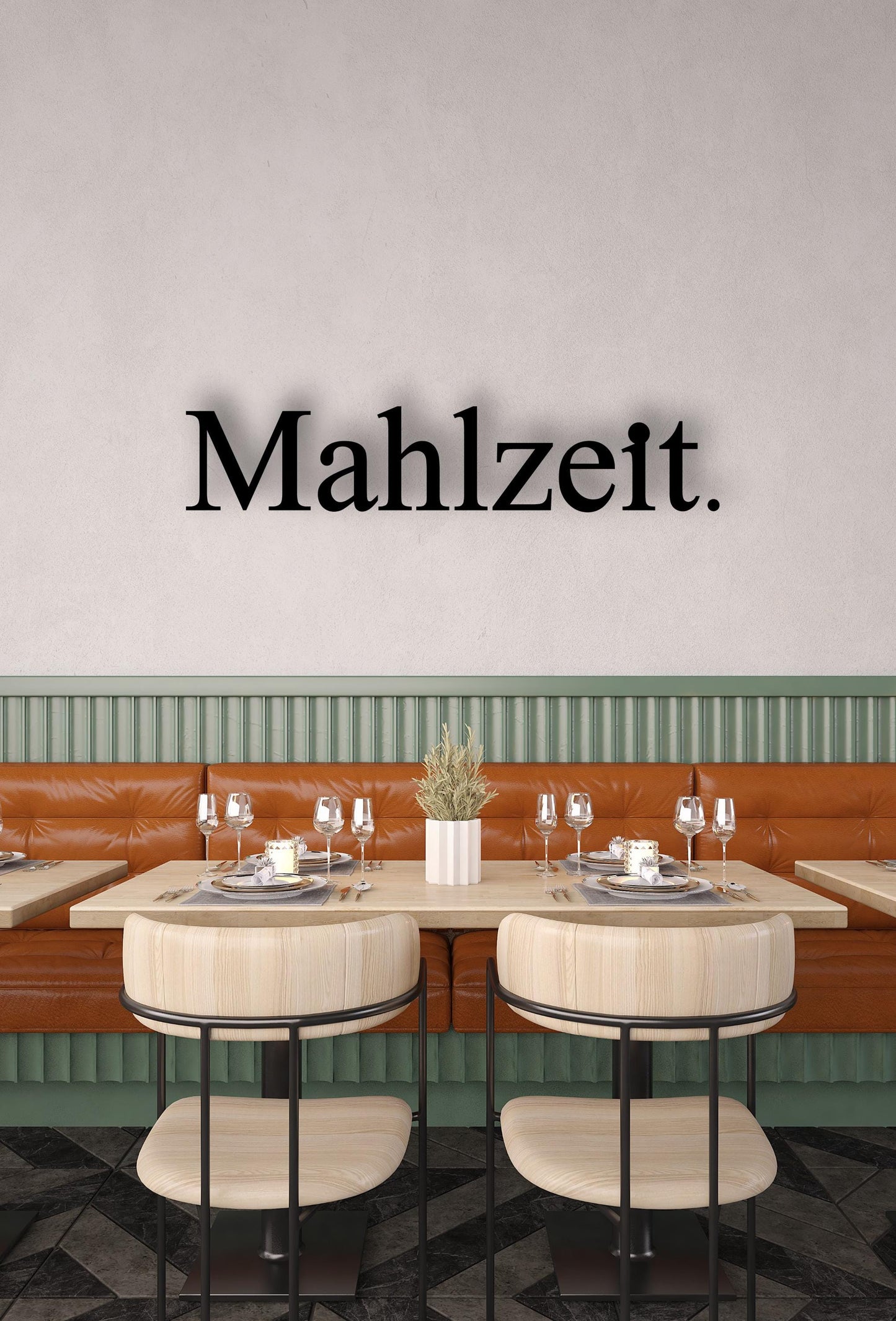 Mahlzeit - Holzschriftzug