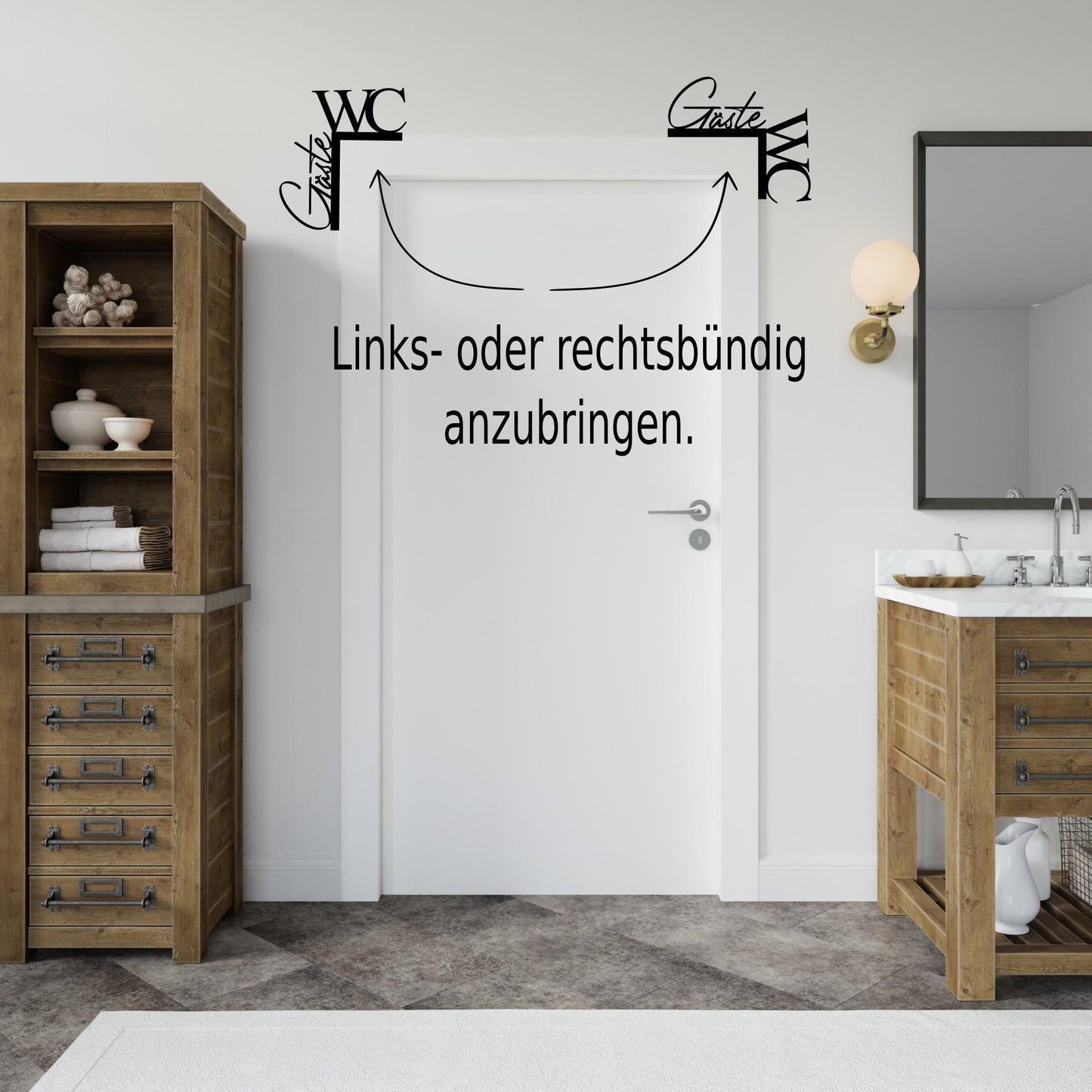 Gäste-WC Kantenhocker