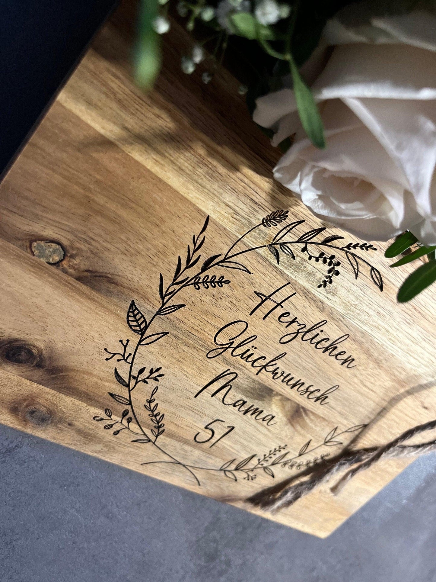 Personalisiertes Geburtstagsbrettchen - Frühstücksbrettchen