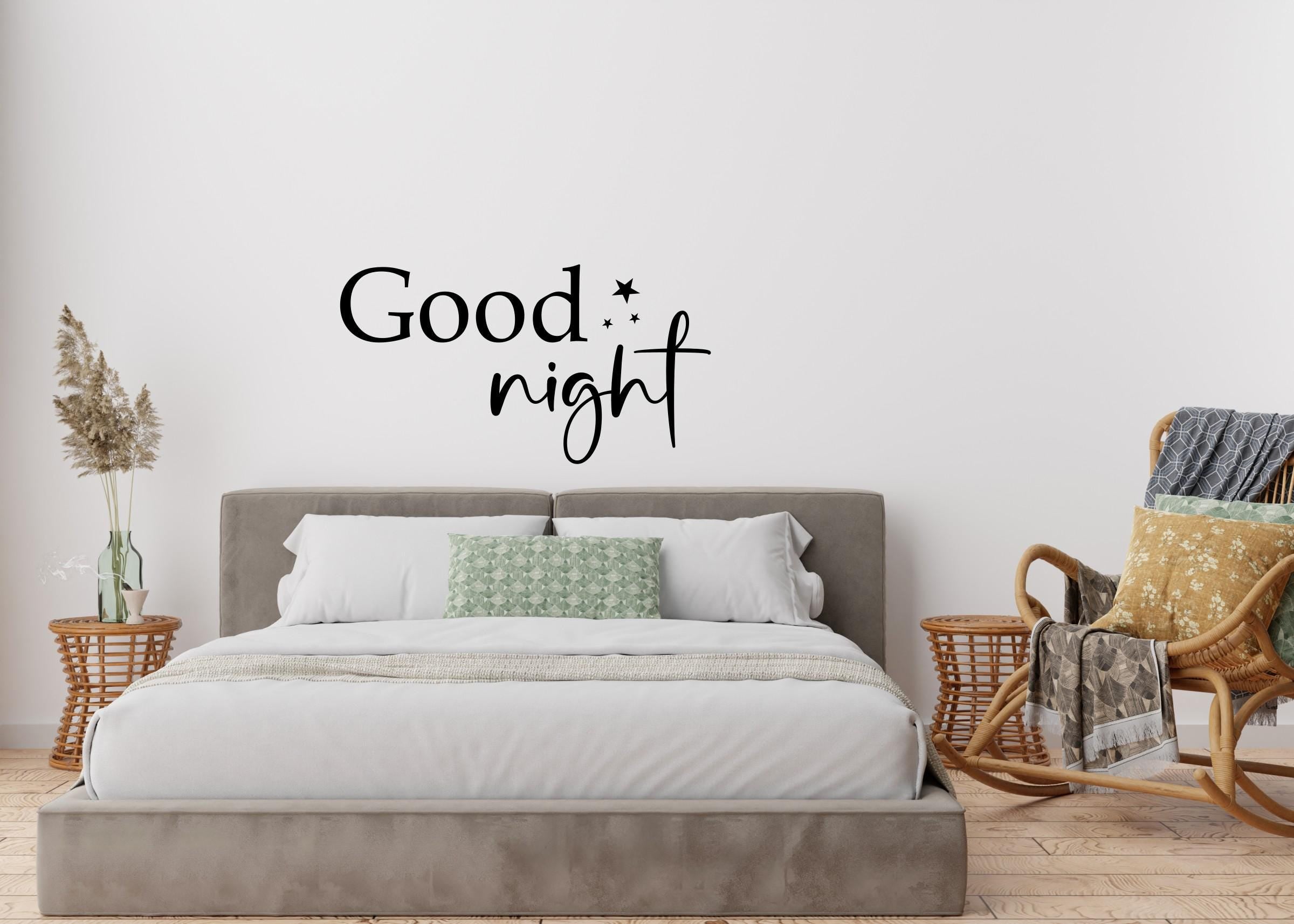 Good night - Holzschriftzug