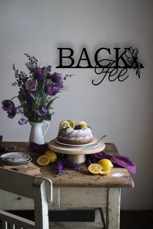 Backfee - Holzschriftzug