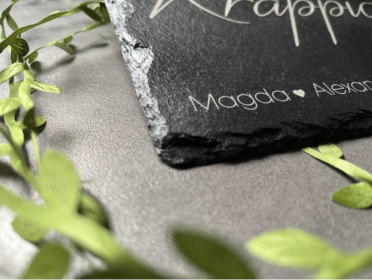 Namensschild - Schieferplatte