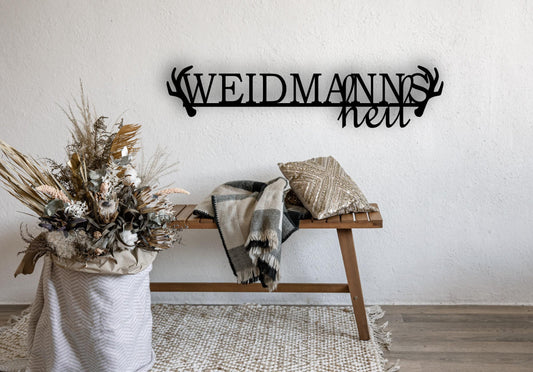 Waidmannsheil - Holzschriftzug