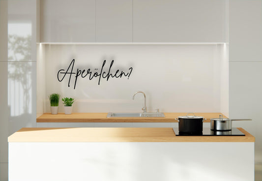 Aperölchen ? - Holzschriftzug