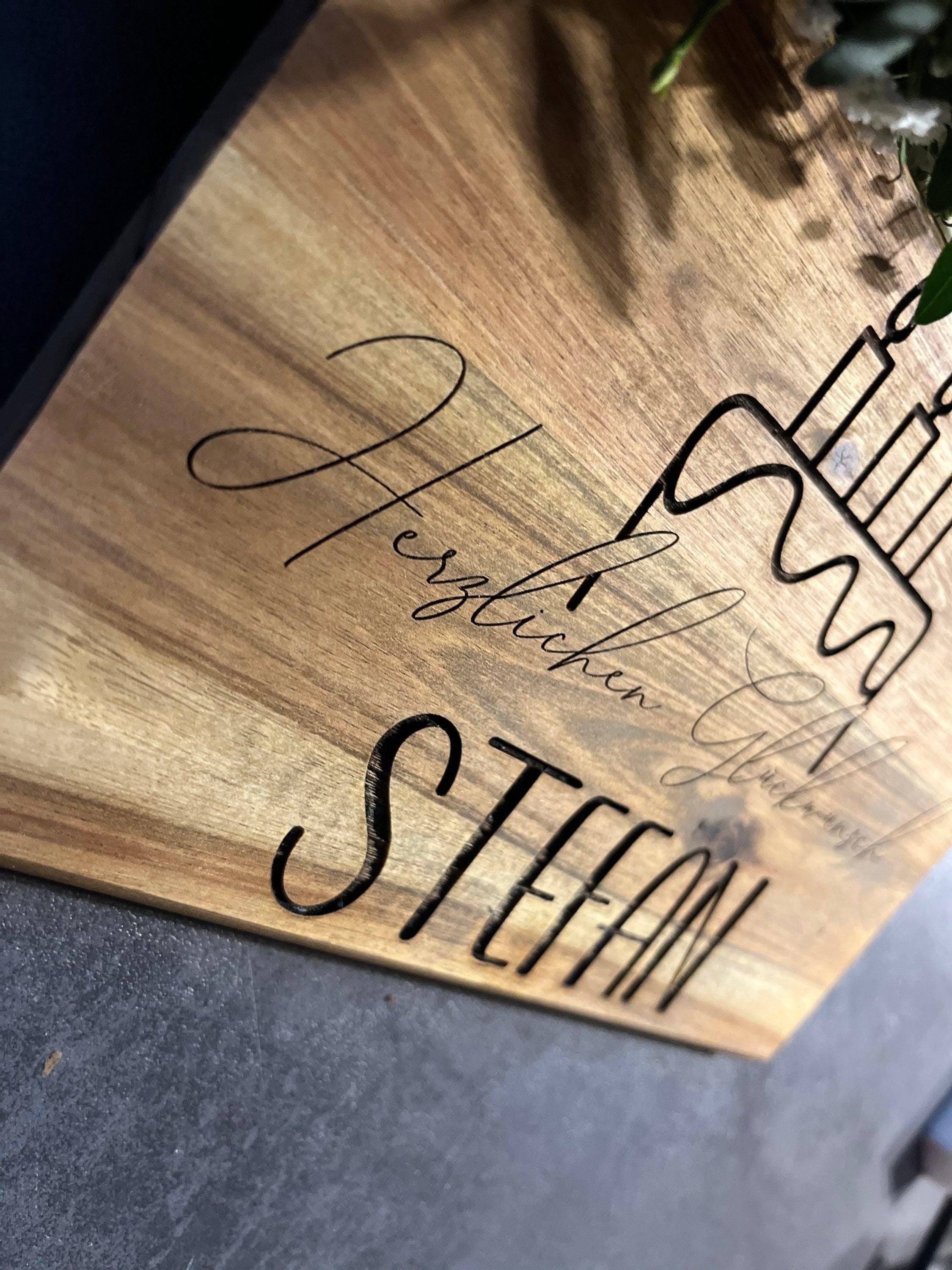 Personalisiertes Geburtstagsbrettchen - Frühstücksbrettchen