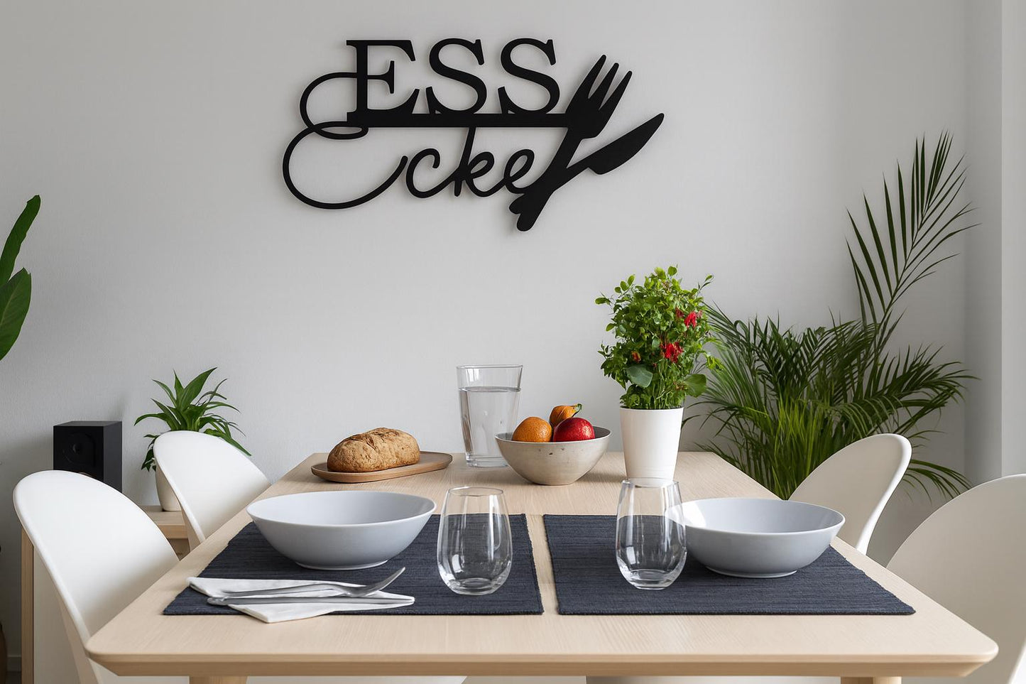 Essecke - Holzschriftzug