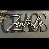 Chaos Zentrale - Holzschriftzug (2 farbig)