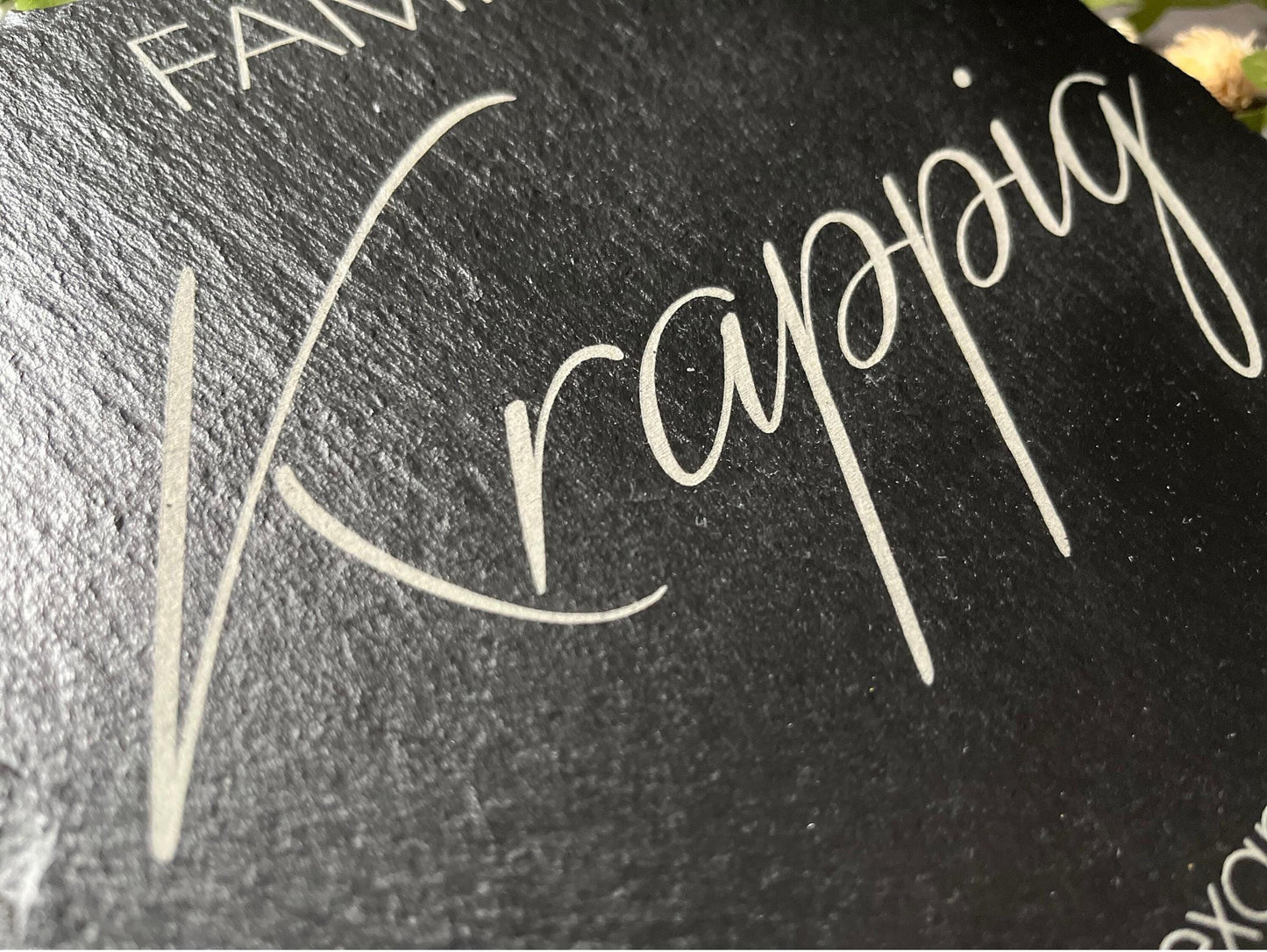 Namensschild - Schieferplatte