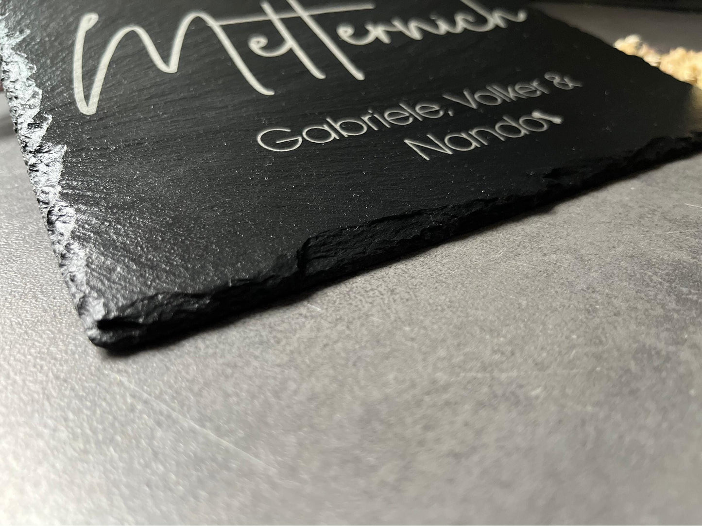 Namensschild - Schieferplatte