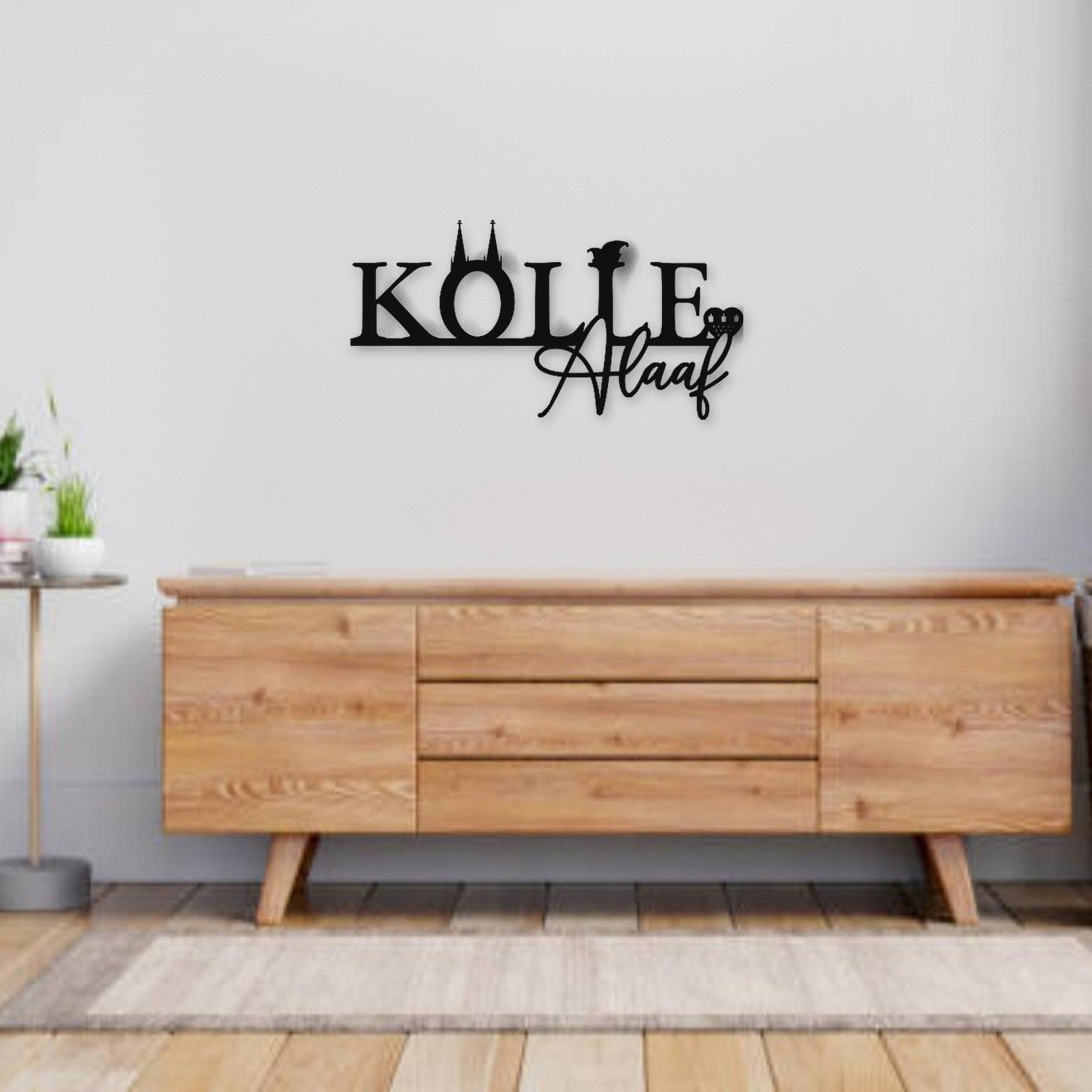 Holzschriftzug Kölle Alaaf aus Holz von Freude aus Holz