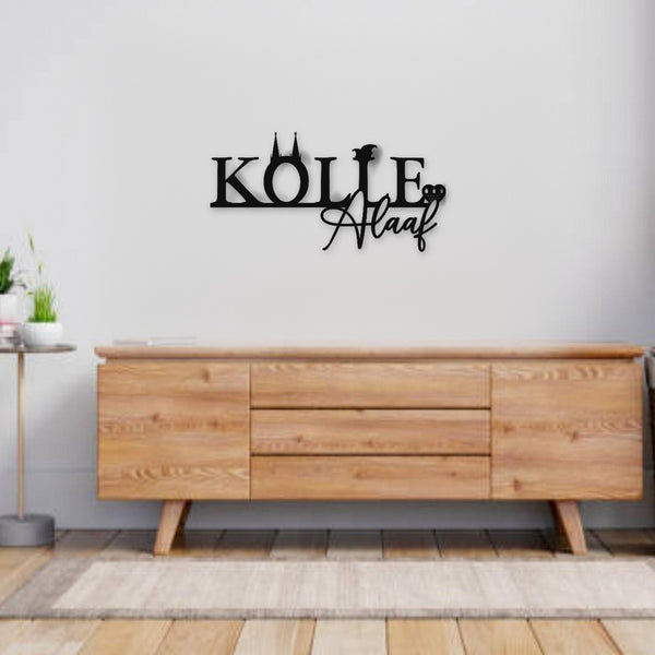 Holzschriftzug Kölle Alaaf aus Holz von Freude aus Holz